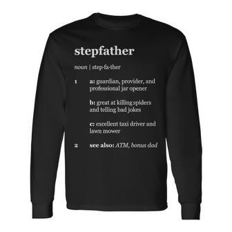 Stepfather Noun Definition Tshirt Long Sleeve T-Shirt - Monsterry UK