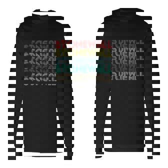 Stonewall 1969 Vintage Retro Lgbt Gay Pride Long Sleeve T-Shirt - Monsterry