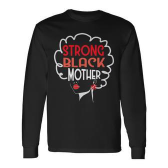Strong Black Mother Long Sleeve T-Shirt - Thegiftio UK