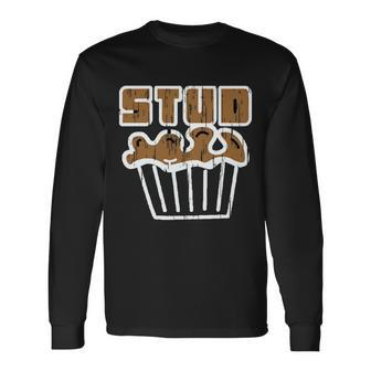 Stud Muffin Tshirt Long Sleeve T-Shirt - Monsterry