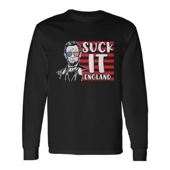 Suck It England Biden 4Th Of July Long Sleeve T-Shirt - Monsterry DE