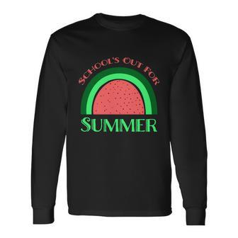 Summer Break 2022 Retro Summer Break Schools Out For Summer Long Sleeve T-Shirt - Monsterry AU