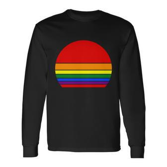 Sunset Lgbt Gay Pride Lesbian Bisexual Ally Quote V5 Long Sleeve T-Shirt - Monsterry AU