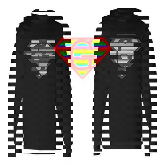 Super Gay Logo Long Sleeve T-Shirt - Monsterry