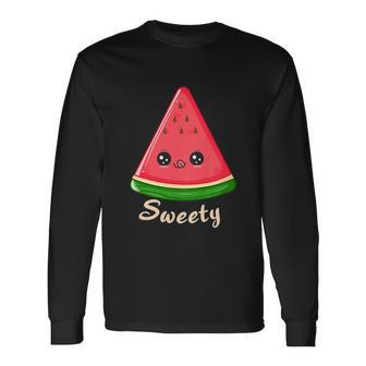Sweety Watermelon Slice Melon Summer Long Sleeve T-Shirt - Monsterry DE