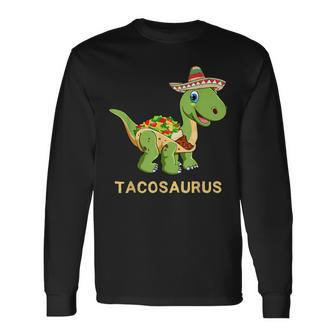 Tacosaurus Cinco De Mayo Taco Dinosaur Men Women Long Sleeve T-Shirt T-shirt Graphic Print - Thegiftio UK