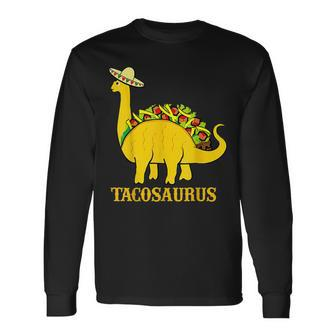 Tacosaurus Cinco De Mayo Taco Dinosaur V2 Men Women Long Sleeve T-Shirt T-shirt Graphic Print - Thegiftio UK