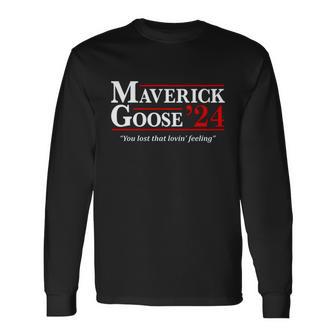 Talk To Me Goose Marverick Goose Long Sleeve T-Shirt - Monsterry