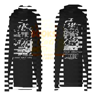 Tea Books And Cats Cat Book Lovers Reading Book Long Sleeve T-Shirt - Thegiftio