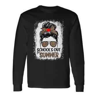 Teacher End Of Year Shirt Schools Out For Summer Last Day Long Sleeve T-Shirt - Seseable