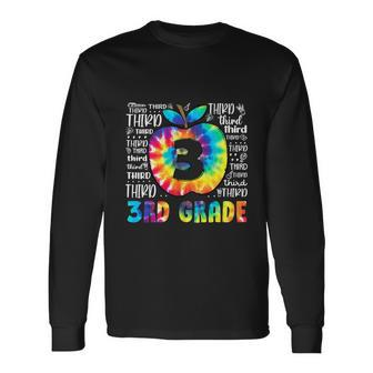 Team 3Rd Grade Typography Tie Dye Long Sleeve T-Shirt - Monsterry CA