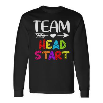 Team Head Start Head Start Teacher Back To School Long Sleeve T-Shirt - Seseable