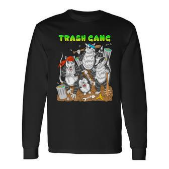 Trash Gang Raccoon And Opossum Long Sleeve T-Shirt - Monsterry UK