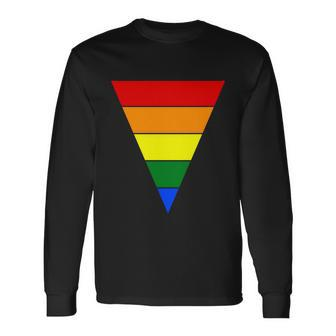 Triangular Lgbt Gay Pride Lesbian Bisexual Ally Quote V2 Long Sleeve T-Shirt - Monsterry DE