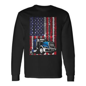 Trucker Trucker Accessories For Truck Driver Diesel Lover Trucker_ V5 Long Sleeve T-Shirt - Seseable