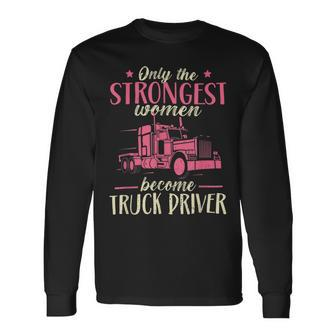 Trucker Trucker Accessories For Truck Driver Motor Lover Trucker_ V21 Long Sleeve T-Shirt - Seseable