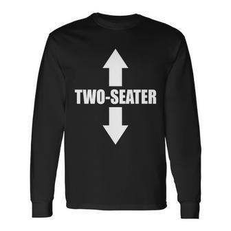 Two Seater Arrow Tshirt Long Sleeve T-Shirt - Monsterry