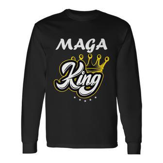 Ultra Maga King Crown Usa Trump 2024 Anti Biden Tshirt Long Sleeve T-Shirt - Monsterry UK