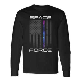 United States Space Force Flag Long Sleeve T-Shirt - Monsterry UK