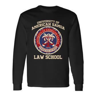 University Of Samoa Law School Logo Emblem Tshirt Long Sleeve T-Shirt - Monsterry UK