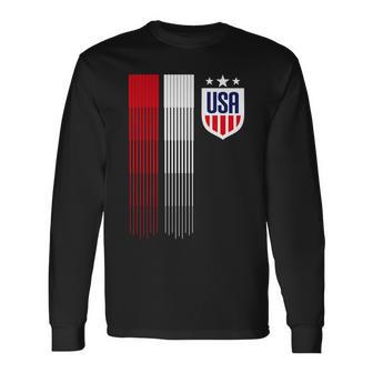 Usa Soccer Tshirt Long Sleeve T-Shirt - Monsterry AU