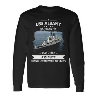 Uss Albany Cg 10 Ca Long Sleeve T-Shirt - Monsterry CA