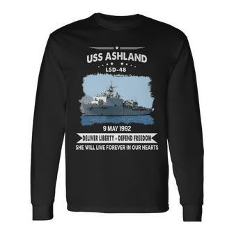 Uss Ashland Lsd V2 Long Sleeve T-Shirt - Monsterry