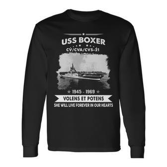 Uss Boxer Cv V2 Long Sleeve T-Shirt - Monsterry CA