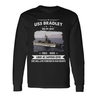 Uss Bradley Ff 1041 De V2 Long Sleeve T-Shirt - Monsterry DE