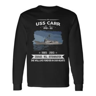 Uss Carr Ffg V2 Long Sleeve T-Shirt - Monsterry