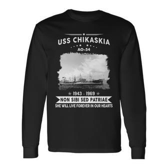 Uss Chikaskia Ao Long Sleeve T-Shirt - Monsterry