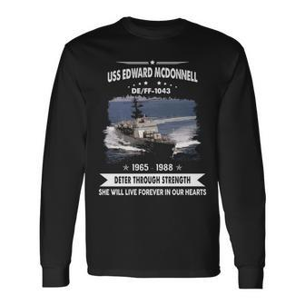 Uss Edward Mcdonnell Ff 1043 De Long Sleeve T-Shirt - Monsterry DE