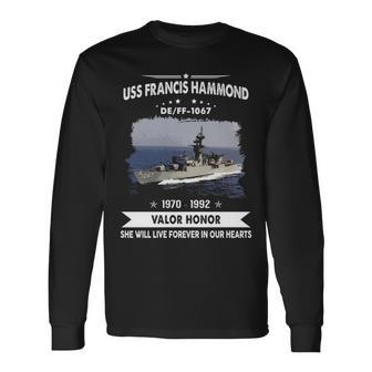 Uss Francis Hammond Ff 1067 De Long Sleeve T-Shirt - Monsterry DE