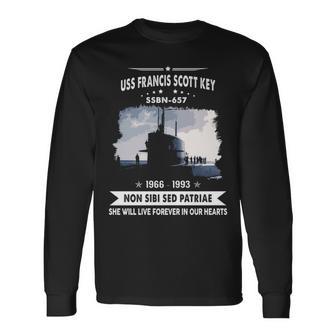 Uss Francis Scott Key Ssbn Long Sleeve T-Shirt - Monsterry DE