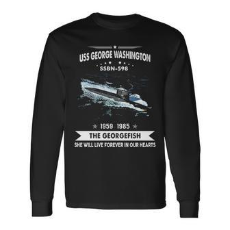 Uss George Washington Ssbn Long Sleeve T-Shirt - Monsterry UK