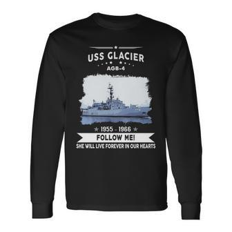 Uss Glacier Agb Long Sleeve T-Shirt - Monsterry CA