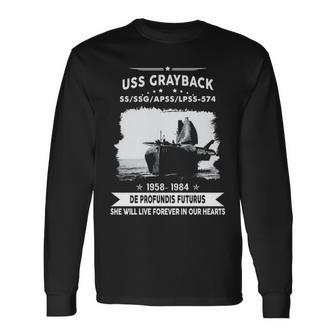 Uss Grayback Ss Long Sleeve T-Shirt - Monsterry CA