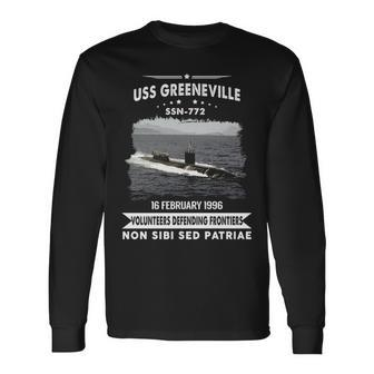 Uss Greeneville Ssn Long Sleeve T-Shirt - Monsterry