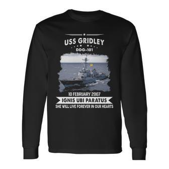 Uss Gridley Ddg Long Sleeve T-Shirt - Monsterry AU