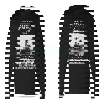 Uss Harry W Hill Dd 986 Dd Long Sleeve T-Shirt - Monsterry