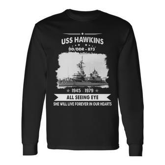 Uss Hawkins Dd 873 Ddr Long Sleeve T-Shirt - Monsterry AU