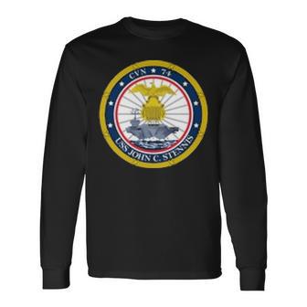 Uss John C Stennis Cvn 74 Cvn Long Sleeve T-Shirt - Monsterry UK