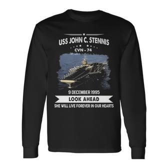 Uss John C Stennis Cvn Long Sleeve T-Shirt - Monsterry UK