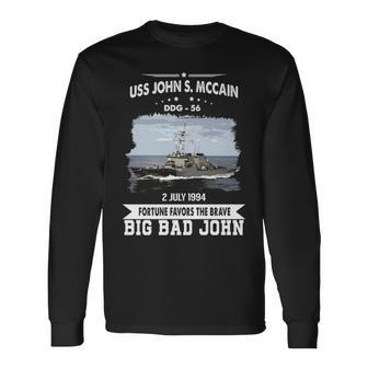 Uss John S Mccain Long Sleeve T-Shirt - Monsterry CA