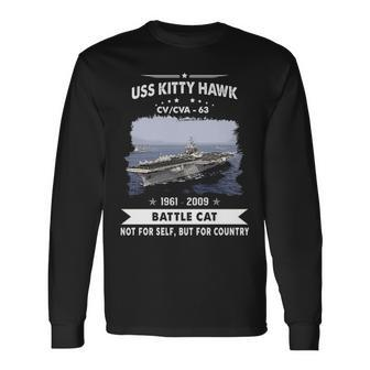 Uss Kittyhawk Cv 63 Cva Long Sleeve T-Shirt - Monsterry CA