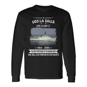 Uss La Salle Lpd 3 Agf 3 Uss Lasalle Long Sleeve T-Shirt - Monsterry