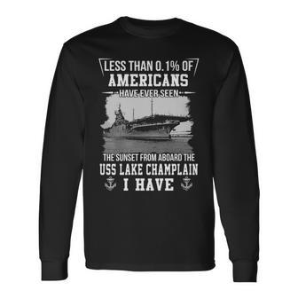 Uss Lake Champlain Cva 39 Sunset Long Sleeve T-Shirt - Monsterry AU