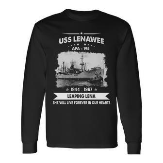 Uss Lenawee Apa V2 Long Sleeve T-Shirt - Monsterry