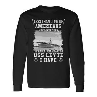 Uss Leyte Cv 32 Sunset Long Sleeve T-Shirt - Monsterry UK