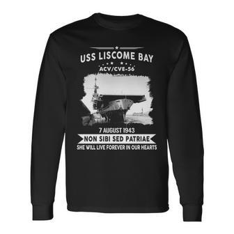 Uss Liscome Bay Cve Long Sleeve T-Shirt - Monsterry CA